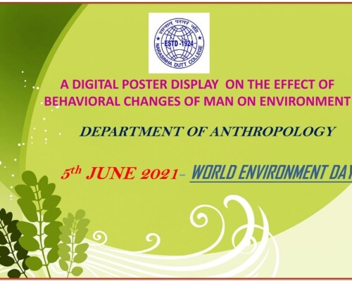 DIGITAL POSTER DISPLAY BY OUR STUDENTS ON WORLD ENVIRONMENT DAY