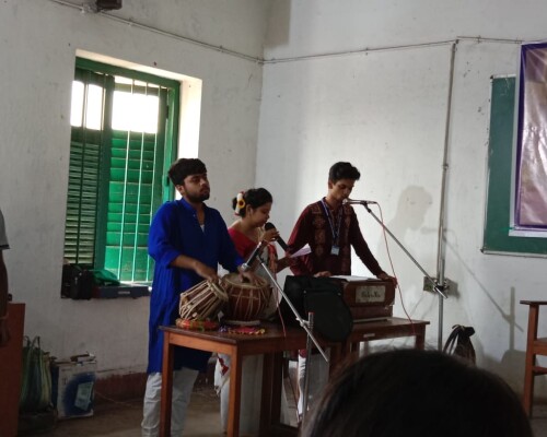 INSTRUMENTS-TABLA PLAYING BY OUR STUDENT